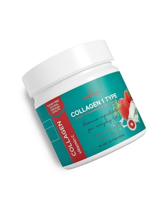 Collagen с витамином С Клубника Сливки